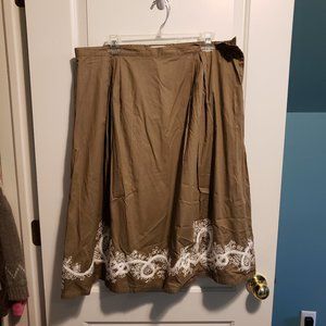 Coldwater Creek Embroidered Skirt